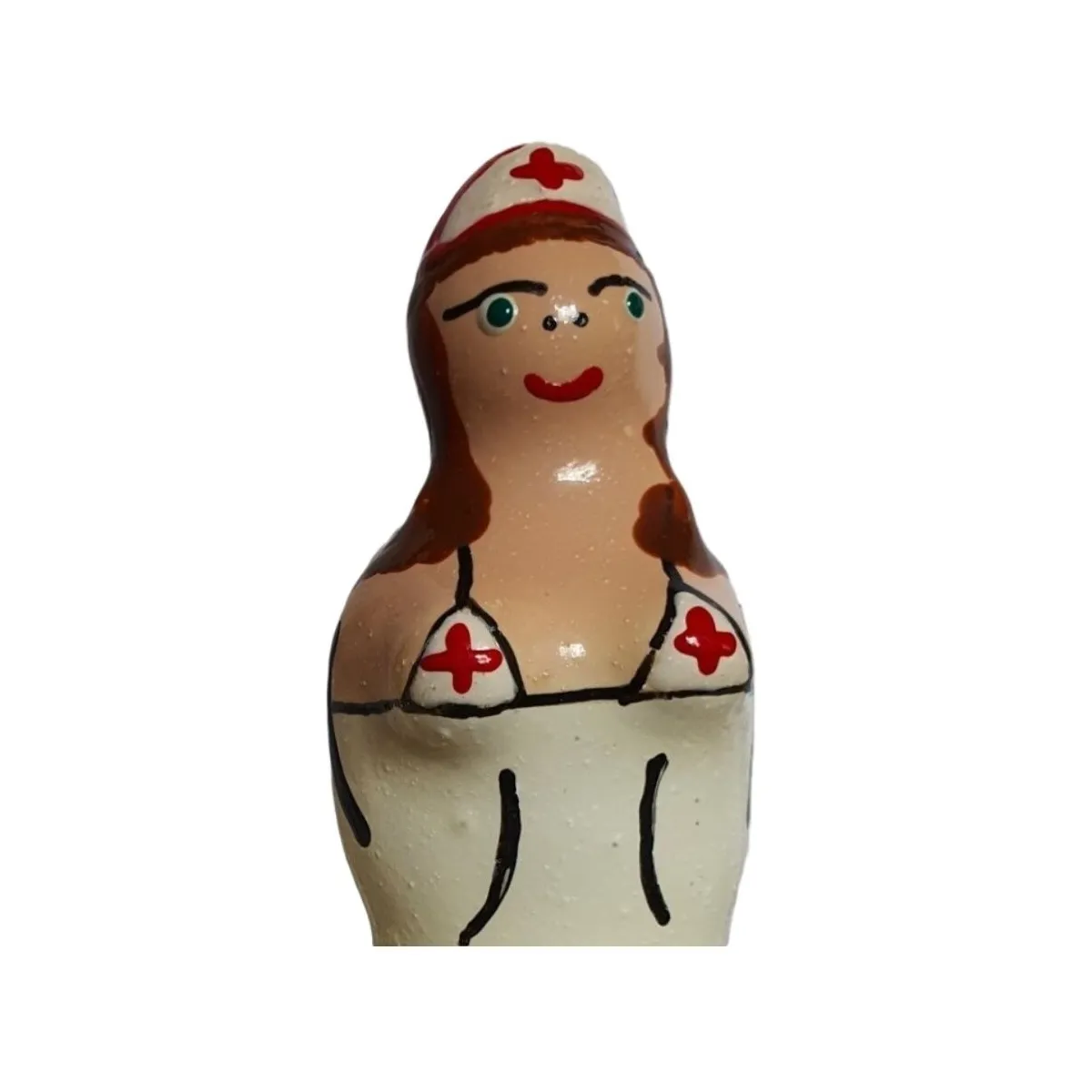 Handbemaltes Kondom Krankenschwester Brünette von Kondomerie | Fesselliebe.de