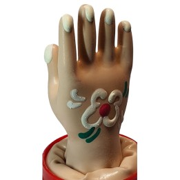 Handbemaltes Kondom Handmodell 2 von Kondomerie | Fesselliebe.de