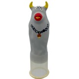 Handbemaltes Kondom Grauer Stier Modell XL von Kondomerie | Fesselliebe.de