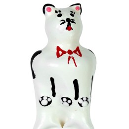 Handbemaltes Kondom Katzenmodell XL von Kondomerie | Fesselliebe.de