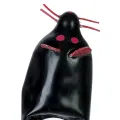 Handbemaltes Kondom Schwarze Maus XL von Kondomerie