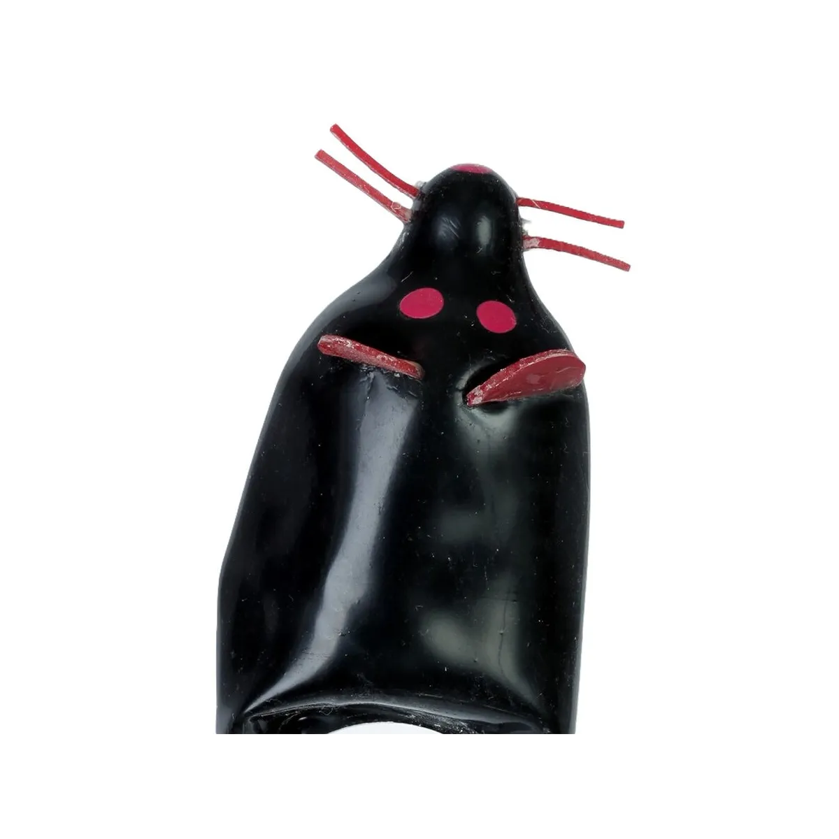 Handbemaltes Kondom Schwarze Maus XL von Kondomerie | Fesselliebe.de