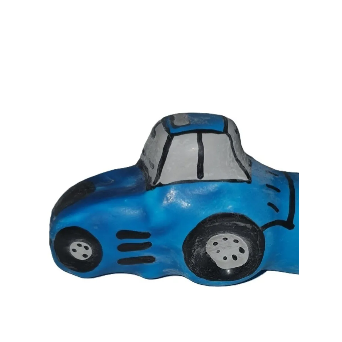 Handbemaltes Kondom Traktor Blau XL von Kondomerie | Fesselliebe.de