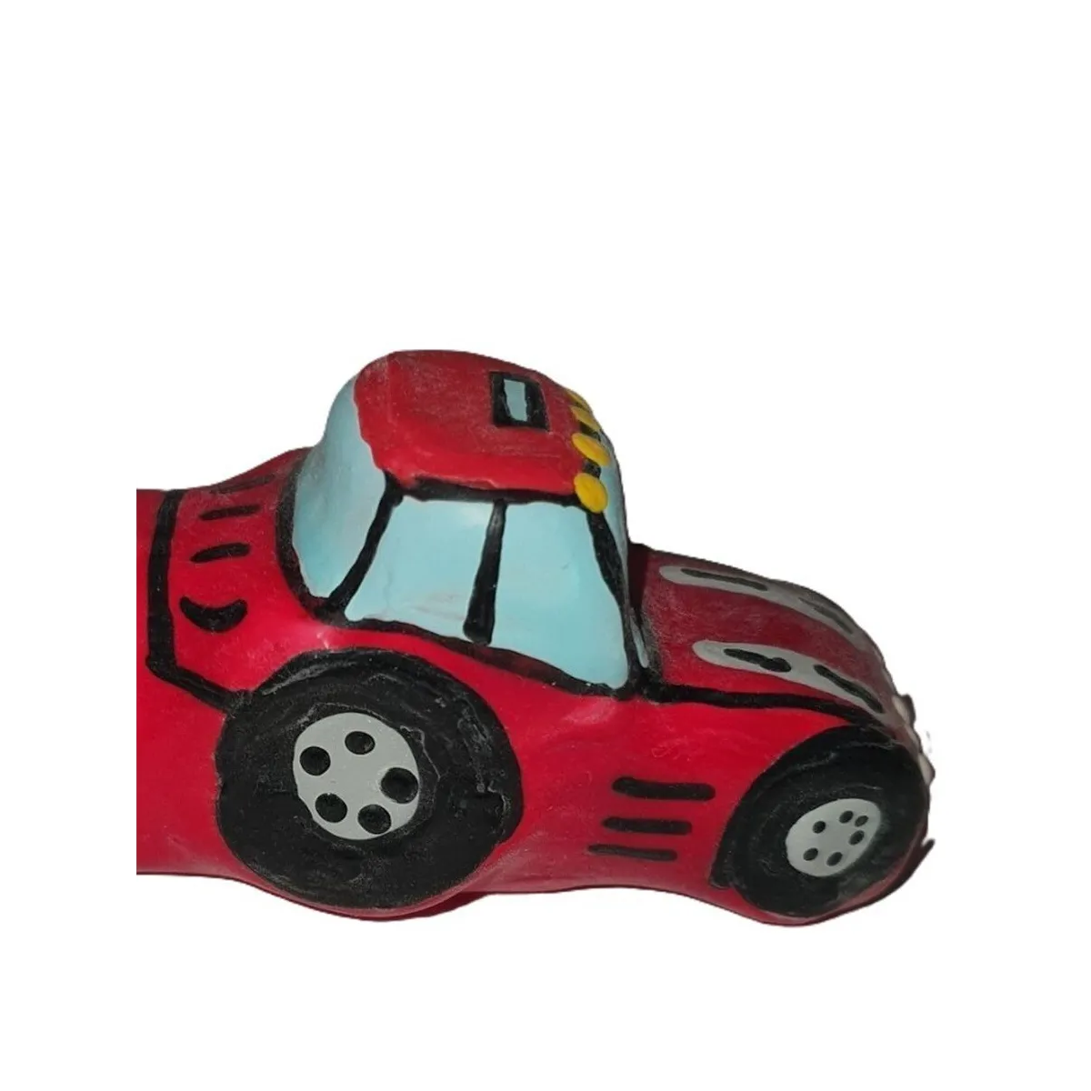 Handbemaltes Kondom Traktor Rot XL von Kondomerie | Fesselliebe.de