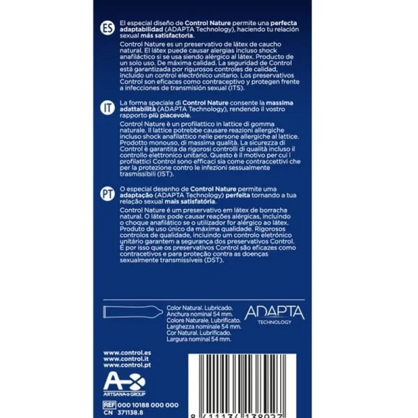 Adapta Nature Kondome 6 Stück von Control Kondoms | Fesselliebe.de