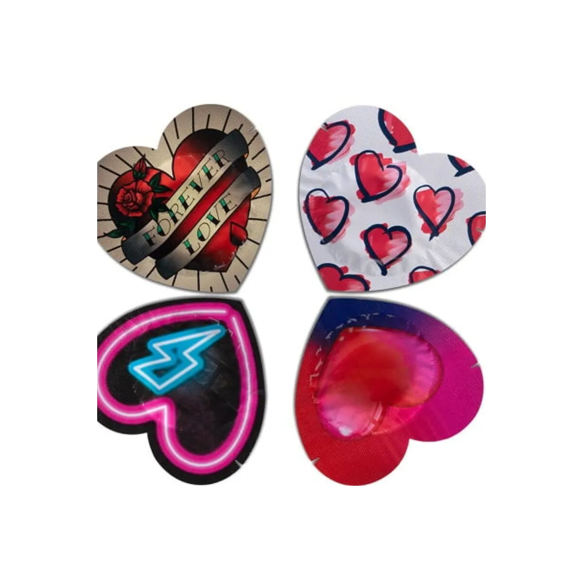 Kondome Rot Herzform Tasche 144 Stück von Pasante | Fesselliebe.de