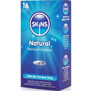 Natürliche Premium-Kondome Packung 16 von Skins