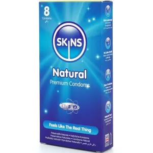 Natürliche Premium-Kondome Packung 8 von Skins