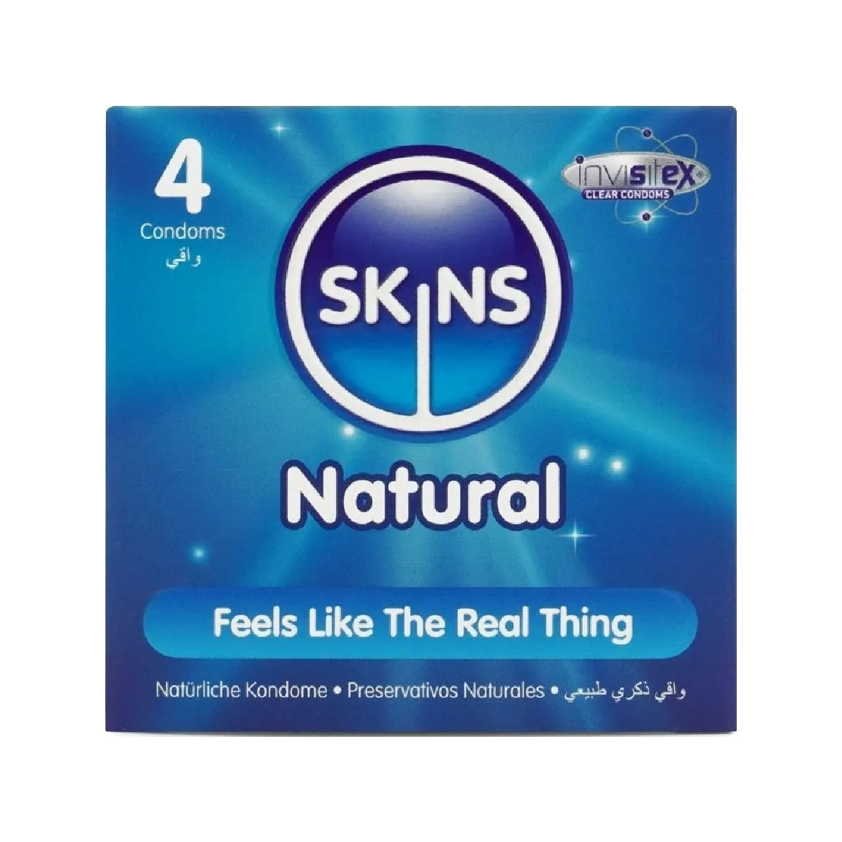 Natürliche Premium-Kondome Packung 4 von Skins | Fesselliebe.de