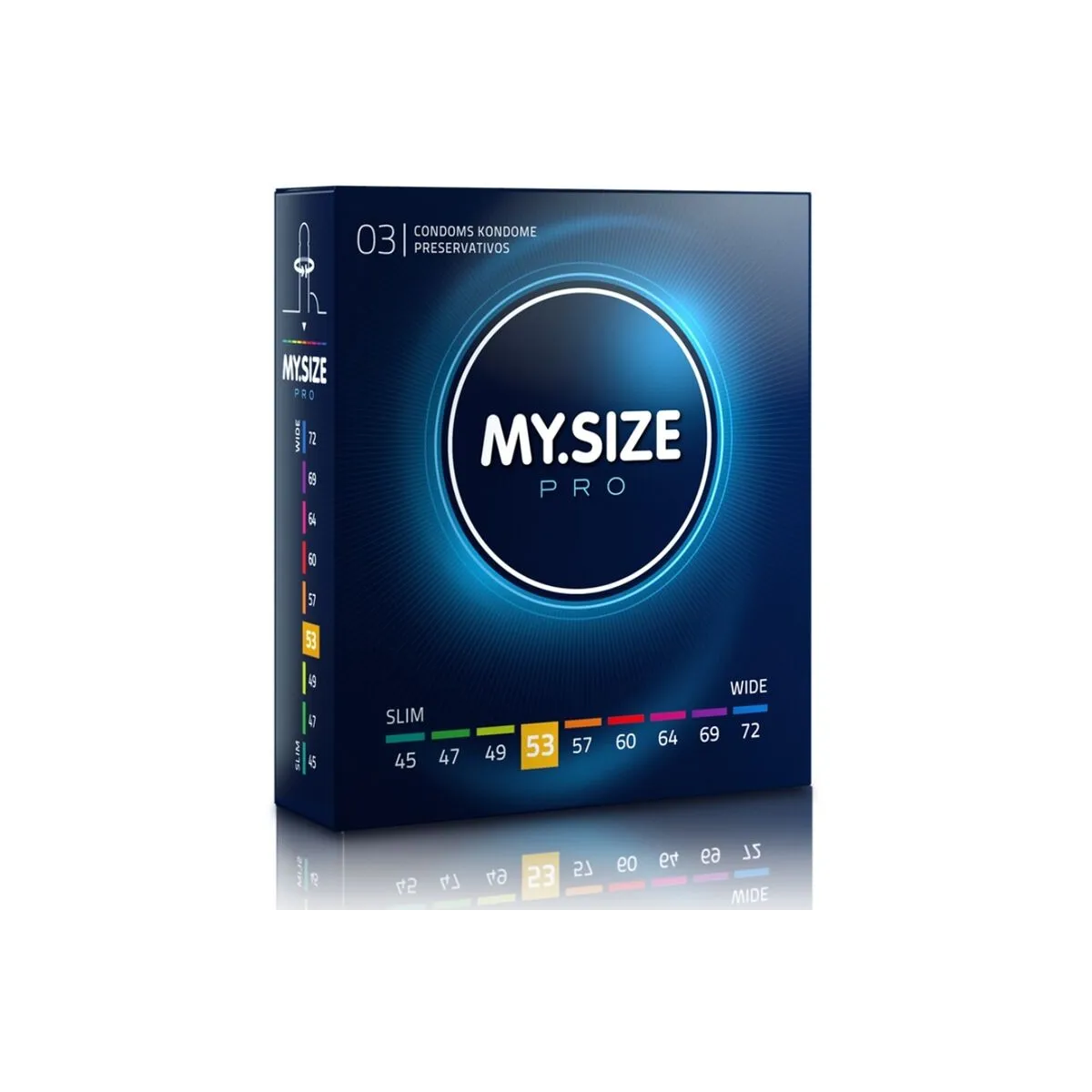 Pro Kondome 53 Mm 3 Stück von My Size Pro | Fesselliebe.de