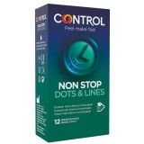 Nonstop Dots and Lines Kondoms 12 Stück von Control Kondoms | Fesselliebe.de