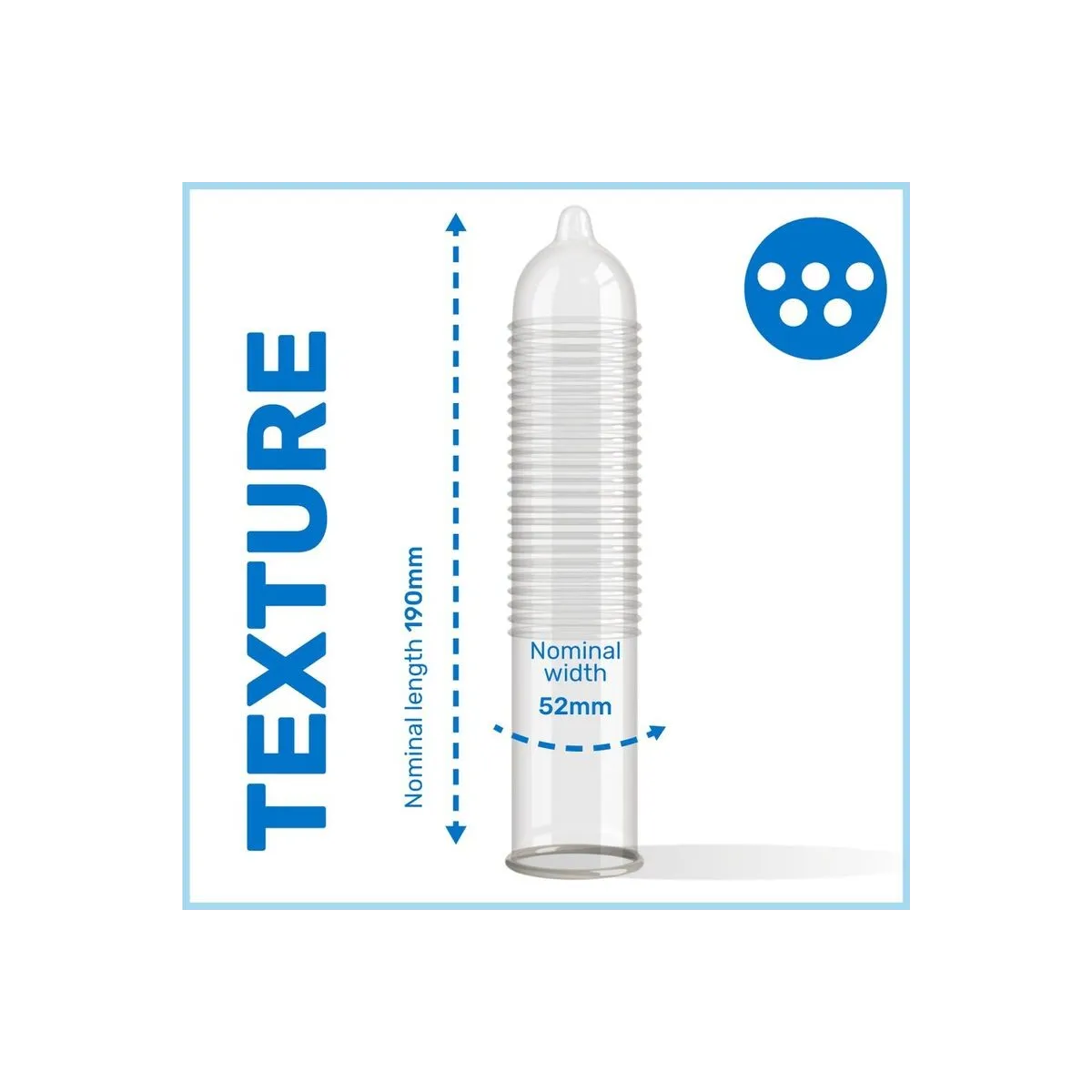 Gepunktete Kondome Ms Placer 3 Stück von Pasante | Fesselliebe.de