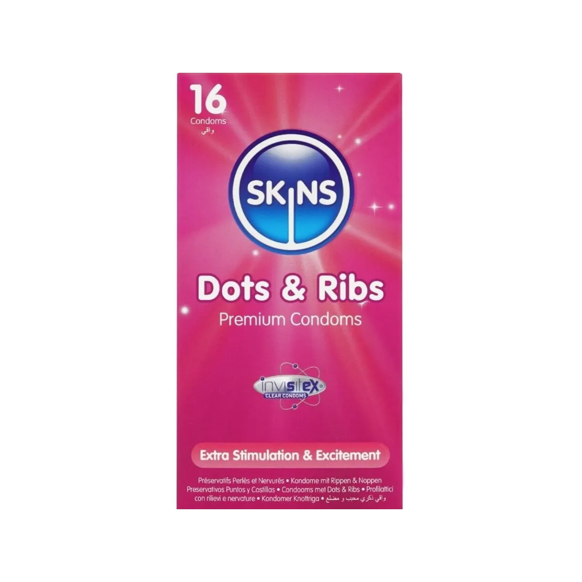 Dots & Ribs Premium-Kondome Packung 16 von Skins | Fesselliebe.de