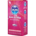 Dots & Ribs Premium-Kondome Packung 16 von Skins