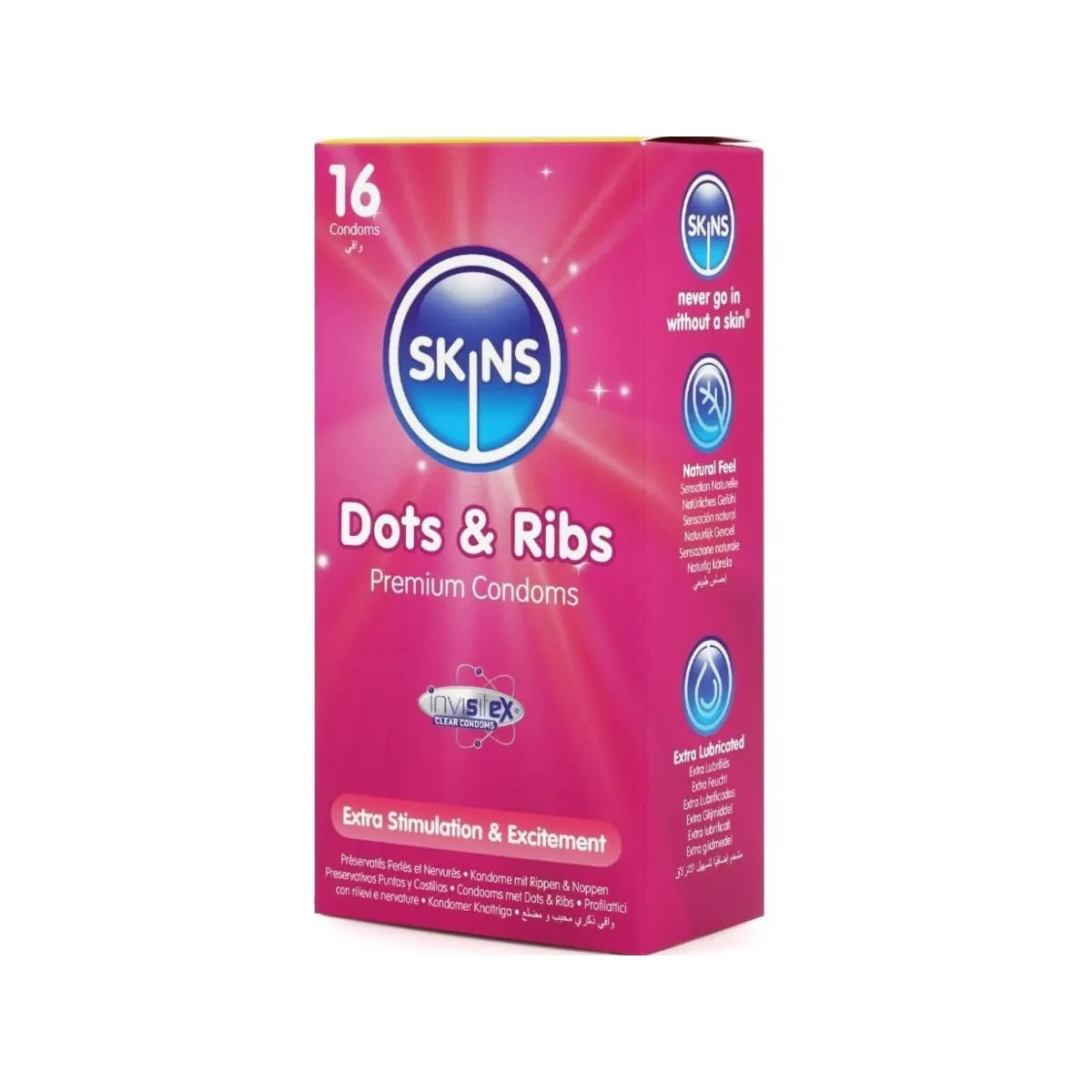 Dots & Ribs Premium-Kondome Packung 16 von Skins | Fesselliebe.de