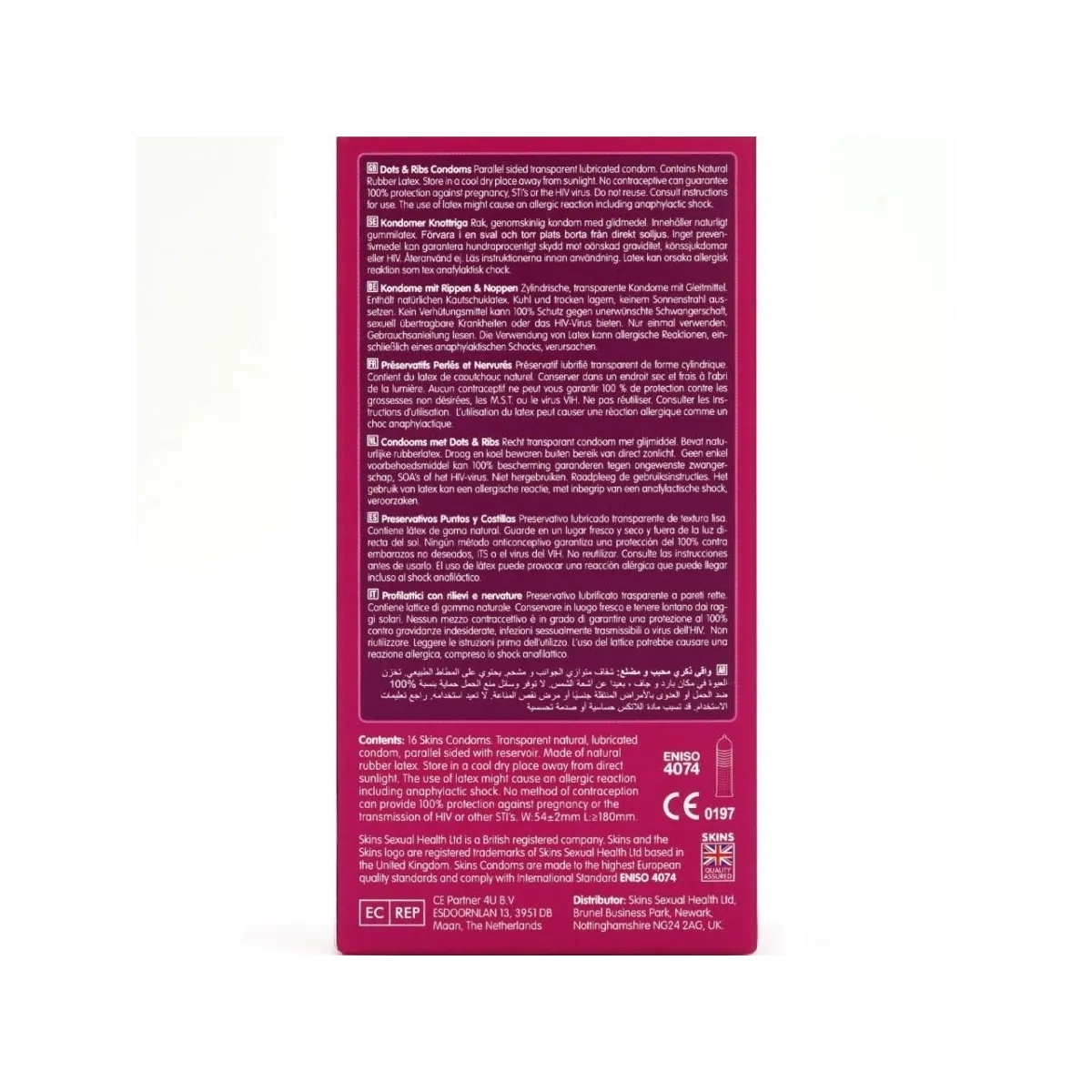 Dots & Ribs Premium-Kondome Packung 16 von Skins | Fesselliebe.de