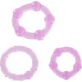 Set aus Drei Lila Penisringen von Seven Creations