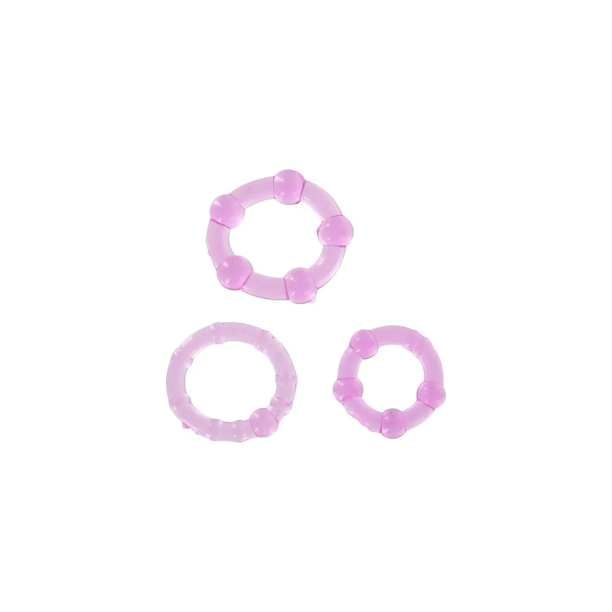 Set aus Drei Lila Penisringen von Seven Creations | Fesselliebe.de