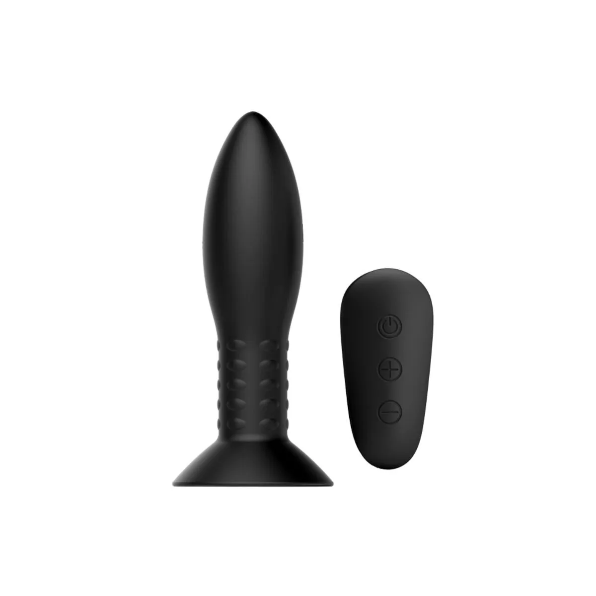 Stecker mit Schwarzen Rotierenden Bällen mit Fernbedienung von Mr Play | Fesselliebe.de