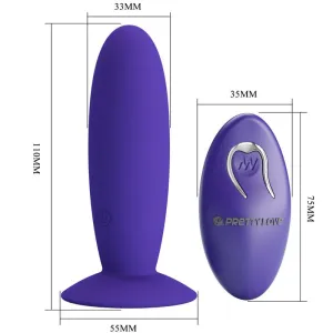 Jugendplug Analvibrator mit Fernbedienung Violett von Pretty Love Youth