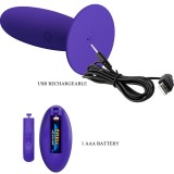 Jugendplug Analvibrator mit Fernbedienung Violett von Pretty Love Youth | Fesselliebe.de