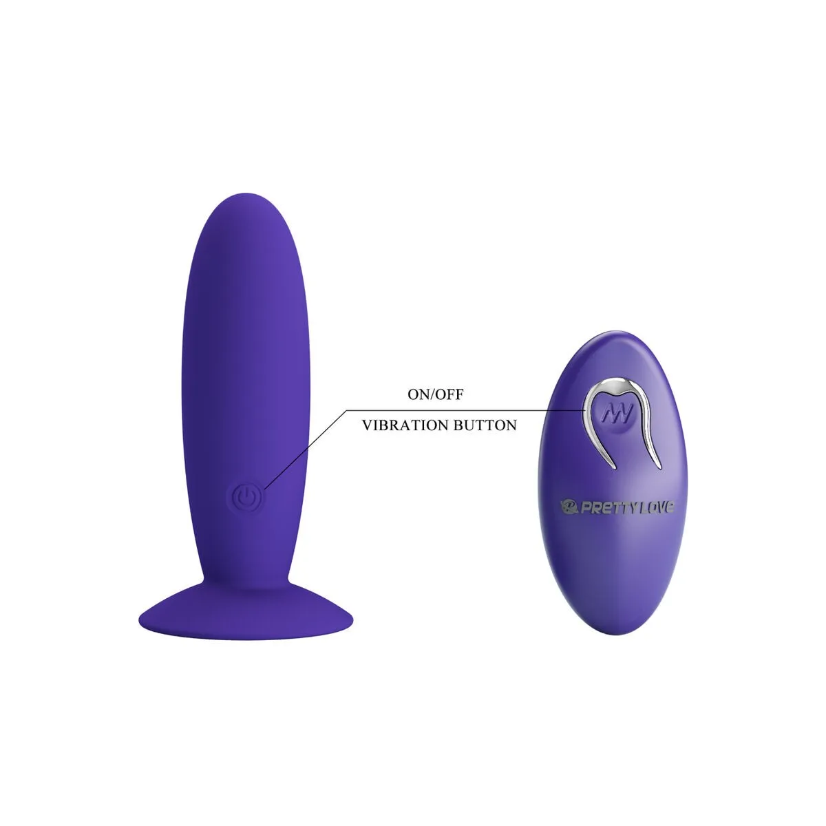 Jugendplug Analvibrator mit Fernbedienung Violett von Pretty Love Youth | Fesselliebe.de