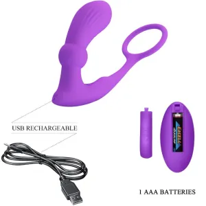 Warren Ring & Violett Analvibrator von Pretty Love Bottom