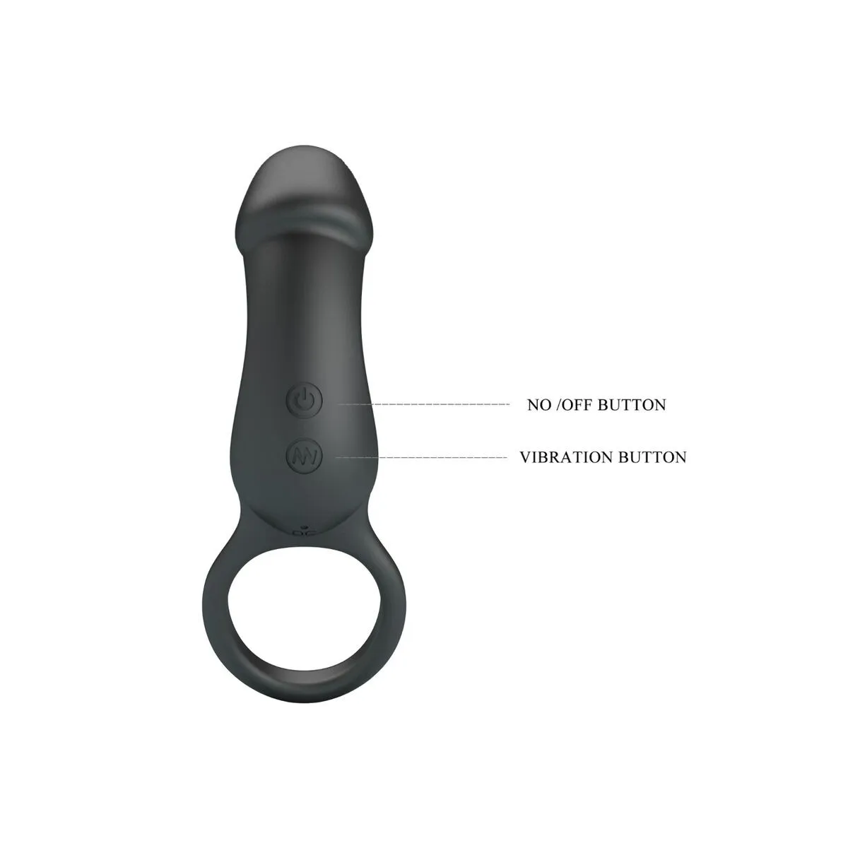 Warren Black Analring & Vibrator von Pretty Love Bottom | Fesselliebe.de