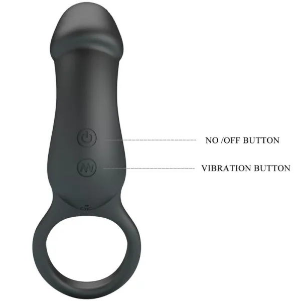 Warren Black Analring & Vibrator von Pretty Love Bottom | Fesselliebe.de