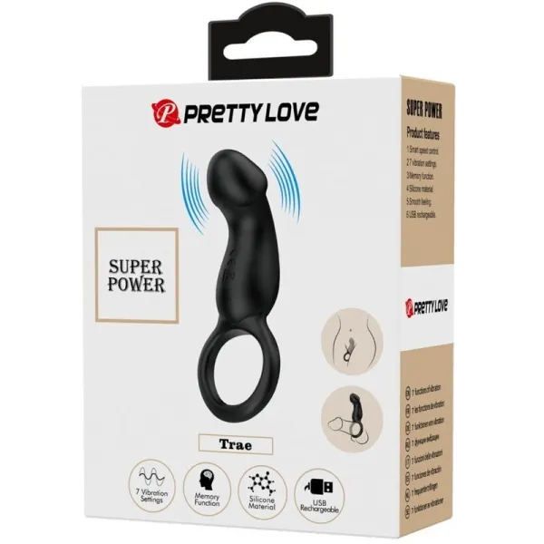Warren Black Analring & Vibrator von Pretty Love Bottom | Fesselliebe.de