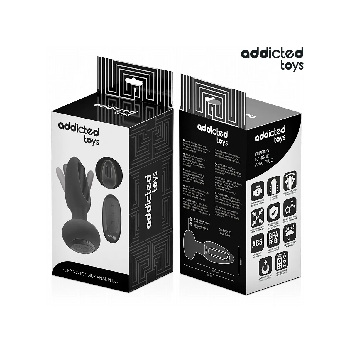 Analplug mit Vibrierender Zunge und mit Fernbedienung von Addicted Toys | Fesselliebe.de