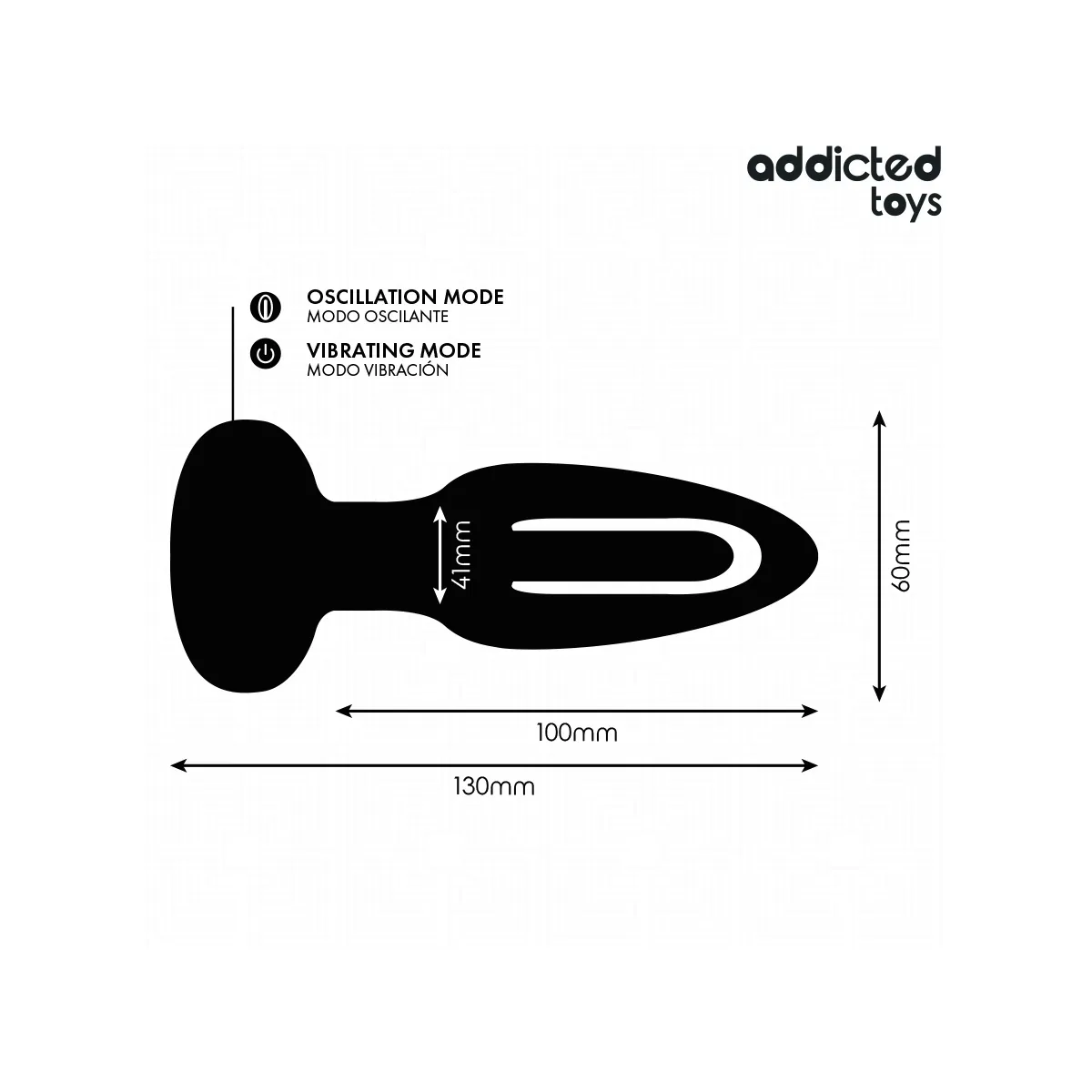 Analplug mit Vibrierender Zunge und mit Fernbedienung von Addicted Toys | Fesselliebe.de