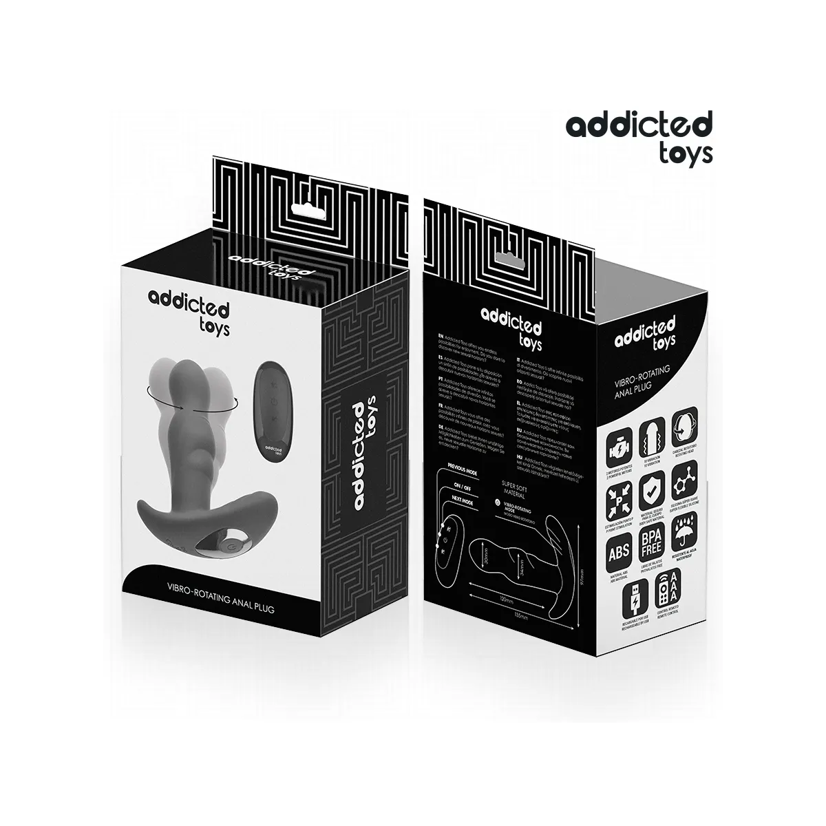 Rotierender Vibrierender Analstecker mit Fernbedienung von Addicted Toys | Fesselliebe.de