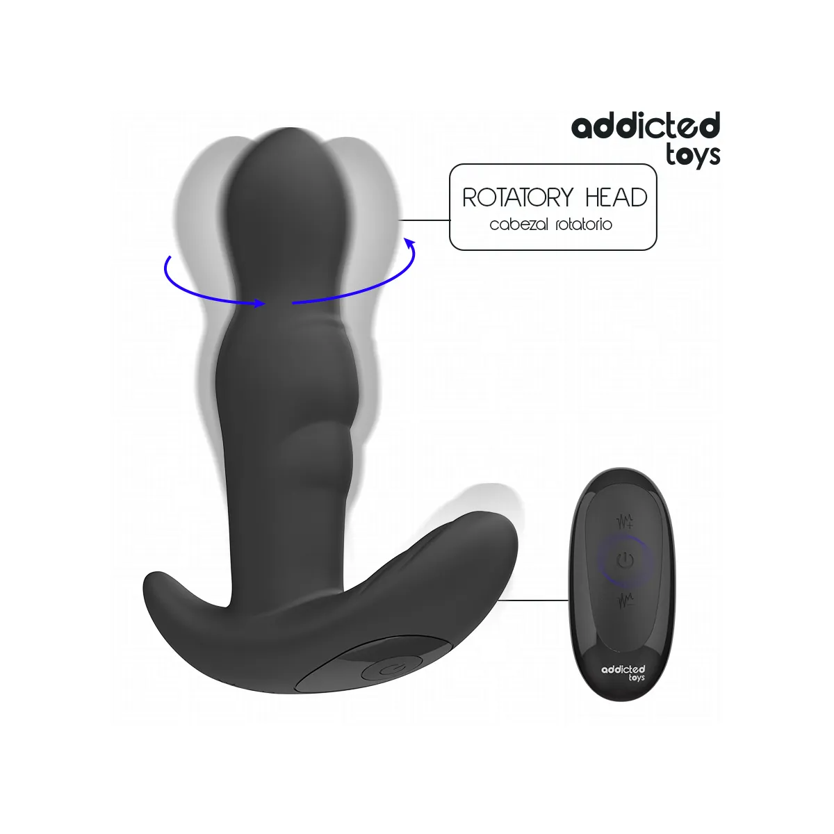 Rotierender Vibrierender Analstecker mit Fernbedienung von Addicted Toys | Fesselliebe.de