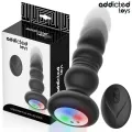 Rotierender Vibrierender Analplug mit Led-Licht und mit Fernbedienung von Addicted Toys