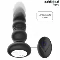 Rotierender Vibrierender Analplug mit Led-Licht und mit Fernbedienung von Addicted Toys