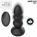 Rotierender Vibrierender Analplug mit Led-Licht und mit Fernbedienung von Addicted Toys