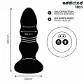 Rotierender Vibrierender Analplug mit Led-Licht und mit Fernbedienung von Addicted Toys