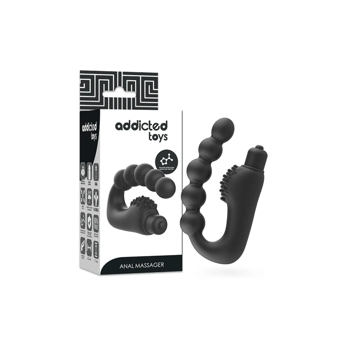 Anal-Massager Prostatik mit Vibration von Addicted Toys | Fesselliebe.de