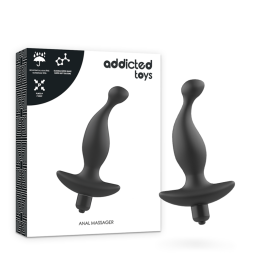 Analmassager mit Schwarzer Vibrationmodell 1 von Addicted Toys | Fesselliebe.de