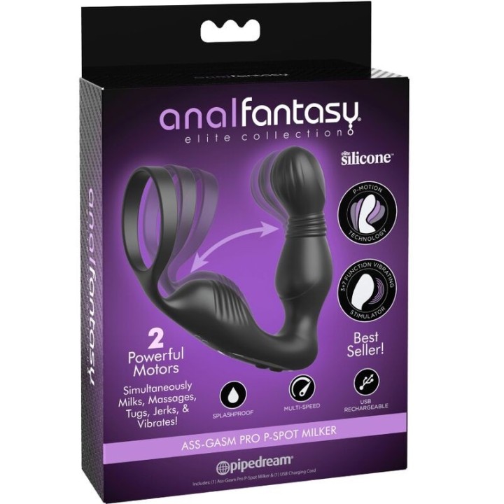 Vibrierendes und wiederaufladbares Prostatamassager von Anal Fantasy Elite Collection | Fesselliebe.de