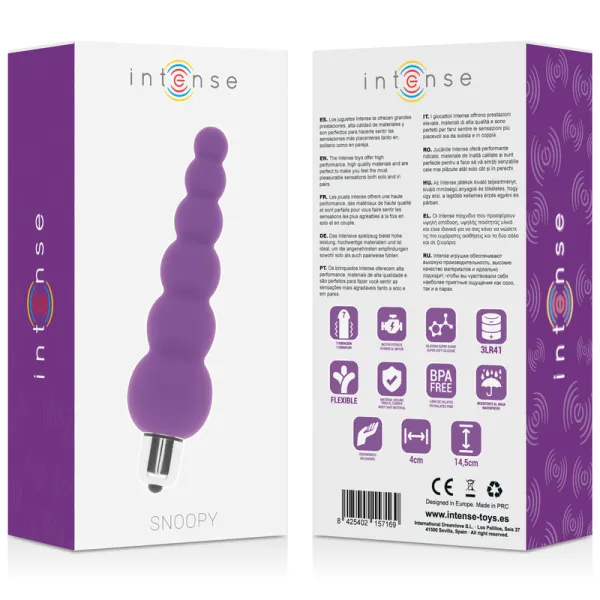 Snoopy 7 Geschwindigkeiten Silikon Lila von Intense Anal Toys | Fesselliebe.de