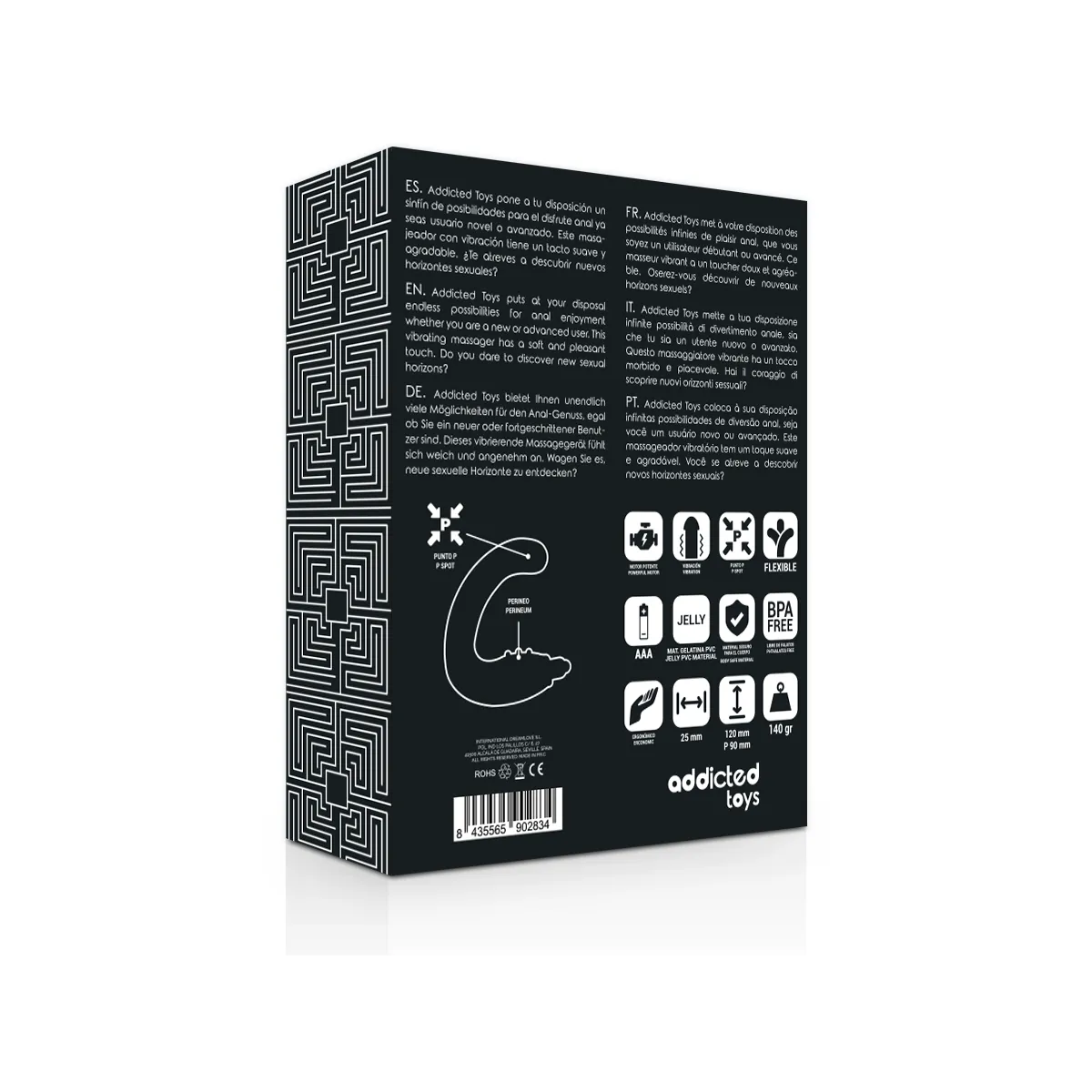 Analmassager Schwarz von Addicted Toys | Fesselliebe.de