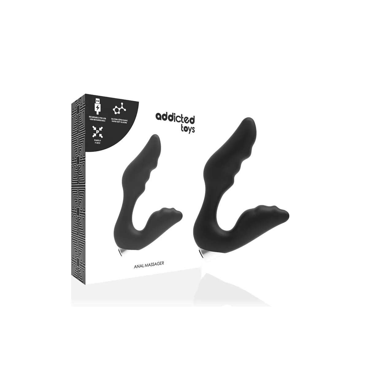 Prostata Vibrator wiederaufladbar, Modell 6 - Schwarz von Addicted Toys | Fesselliebe.de