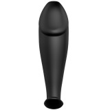 Silikon Anal Plug Penis Form und 12 Vibrationsmodi Schwarz von Pretty Love Bottom | Fesselliebe.de