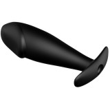 Silikon Anal Plug Penis Form und 12 Vibrationsmodi Schwarz von Pretty Love Bottom | Fesselliebe.de