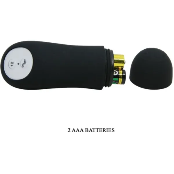 Silikon Anal Plug Penis Form und 12 Vibrationsmodi Schwarz von Pretty Love Bottom | Fesselliebe.de