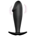Silikon Anal Plug Penis Form und 12 Vibrationsmodi Schwarz von Pretty Love Bottom