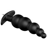 Analplug aus Silikon Extra Stimulation und 12 Vibrationsmodi Schwarz von Pretty Love Bottom | Fesselliebe.de