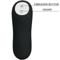 Analplug aus Silikon Extra Stimulation und 12 Vibrationsmodi Schwarz von Pretty Love Bottom